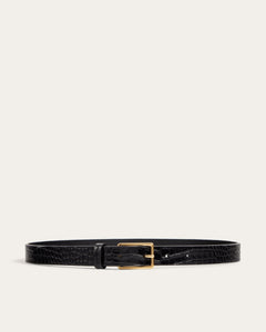 Attilio Narrow Belt, Croco Leather Belt dear-frances 